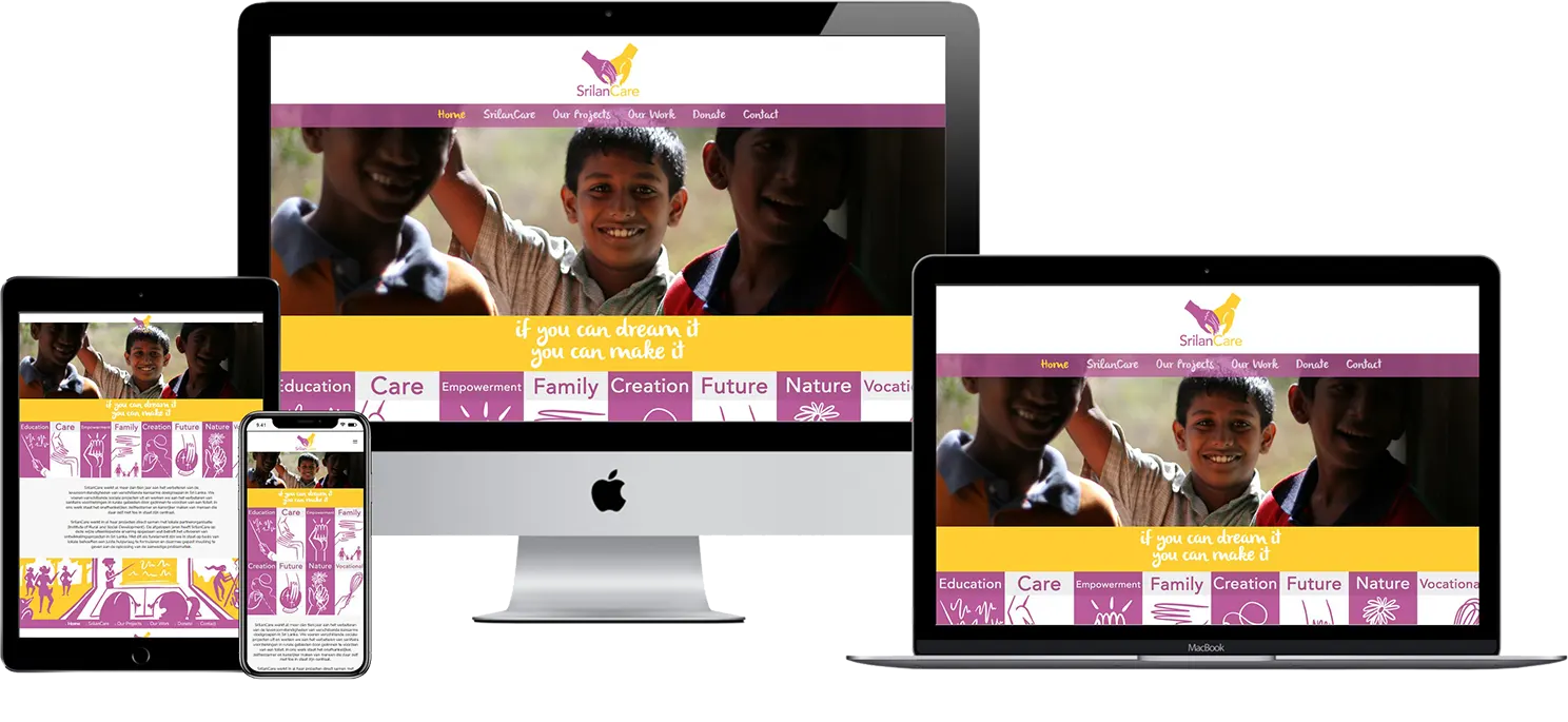 NGO Charity Website Sri Lanka | Srilancare Netherlands