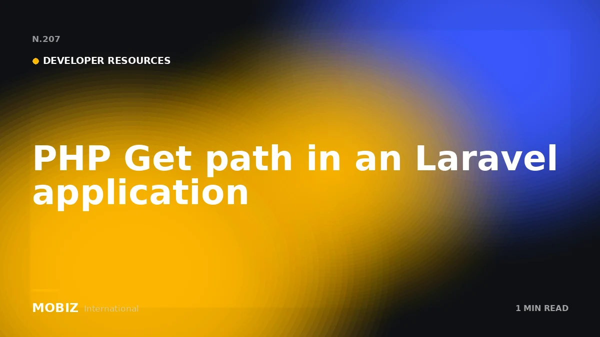 PHP Get path in an Laravel application