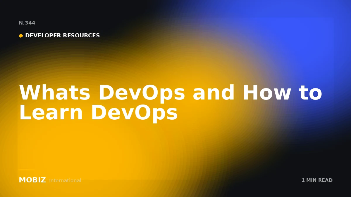 Whats DevOps and How to Learn DevOps