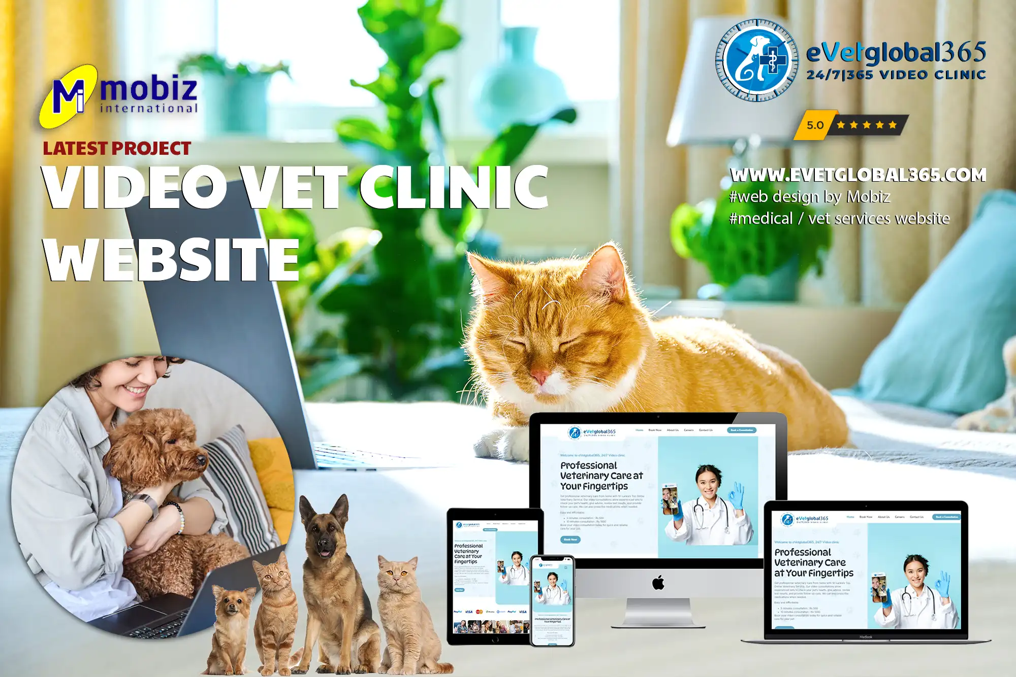Online Veterinary Clinic Website | eVetGlobal365.com