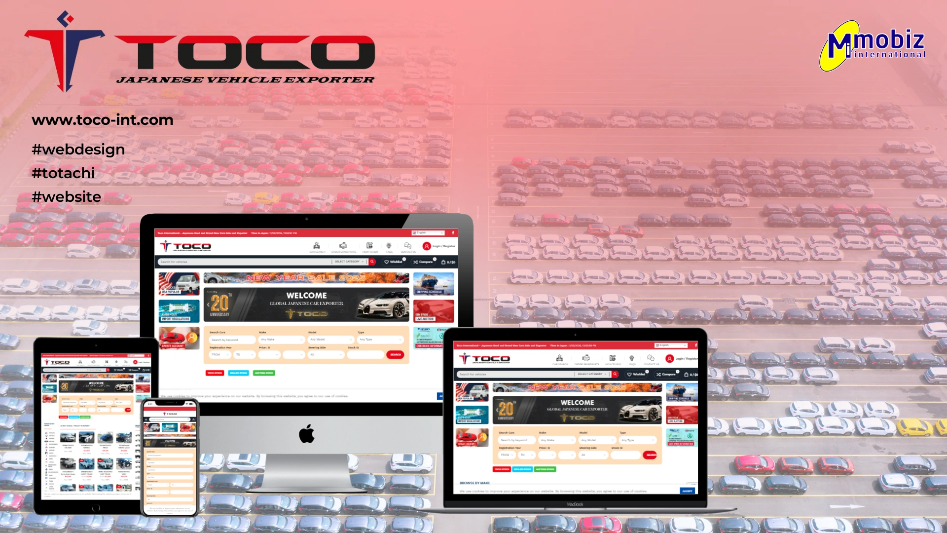 Vehicle Export Website | Toco Vehicles Exports Case Study