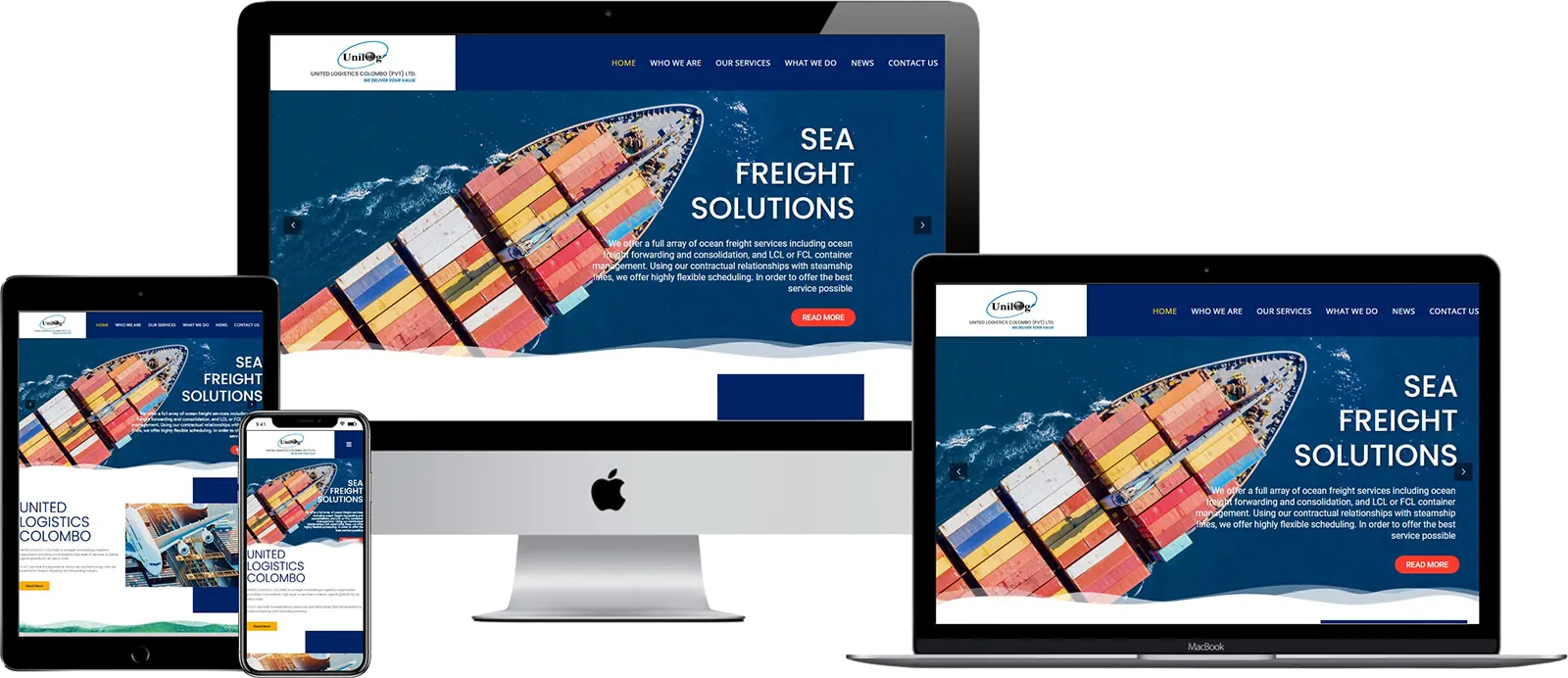 Logistics Company Website | United Logistics Colombo