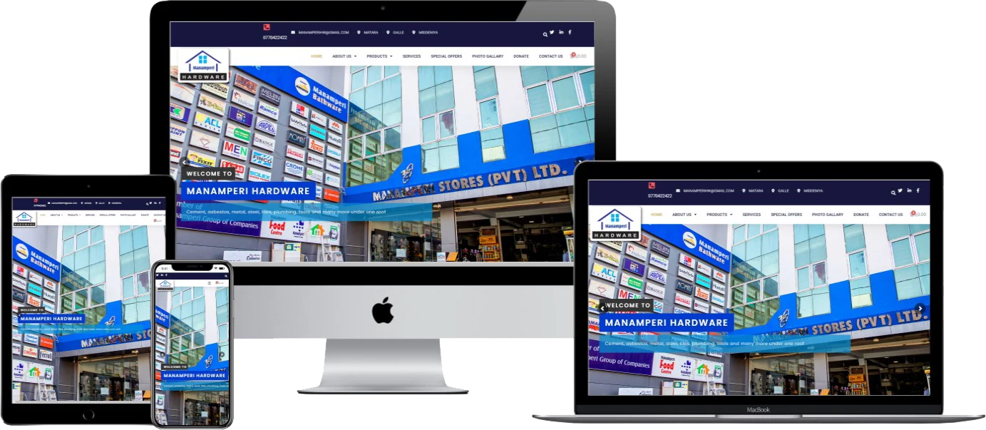 Hardware Supplier Website Sri Lanka | ManamperiHardware.com
