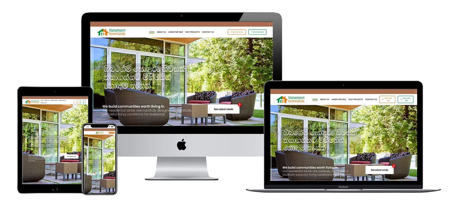 Property Sales Website | Manamperi Homelands Case Study