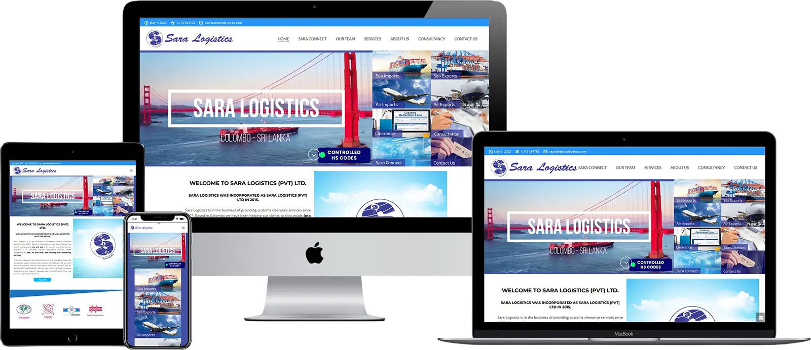 Logistics Company Website Sri Lanka | Sara Logistics