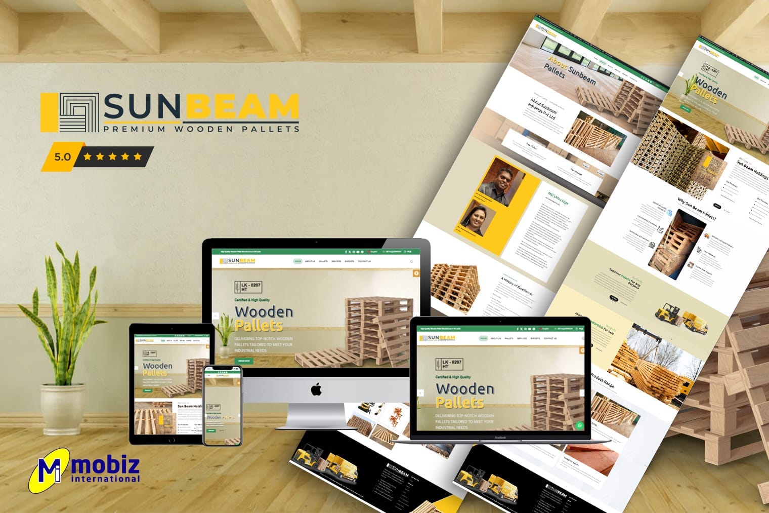 Pallet Manufacturing Website | Sun Beam Pallets Case Study