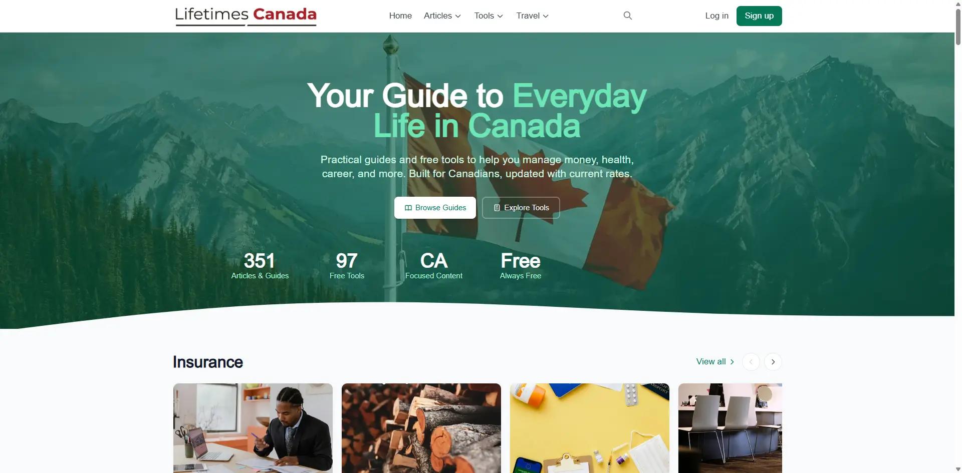 Canada Content & Tools Platform | Lifetimes Canada