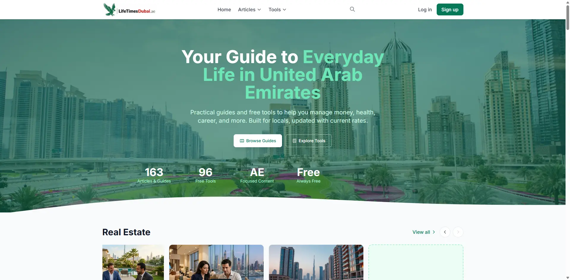 UAE Content & Tools Platform | Lifetimes UAE