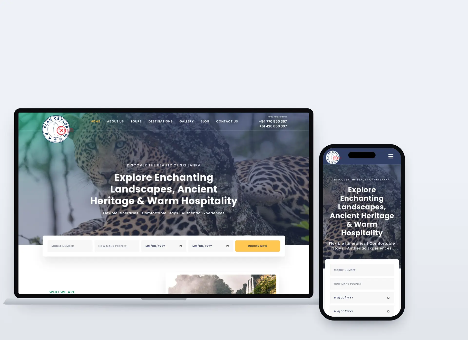 Tour Operator Website