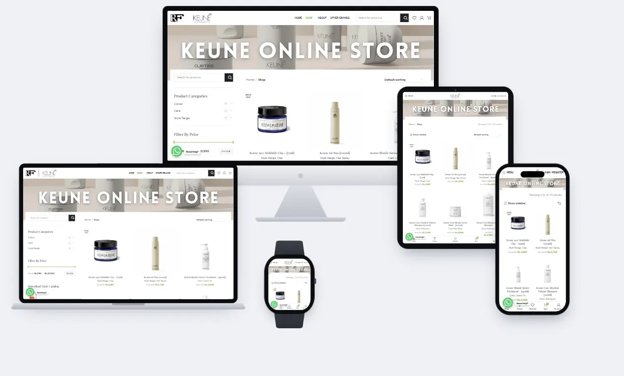 eCommerce Revamp | Keune Sri Lanka Professional Haircare Case Study