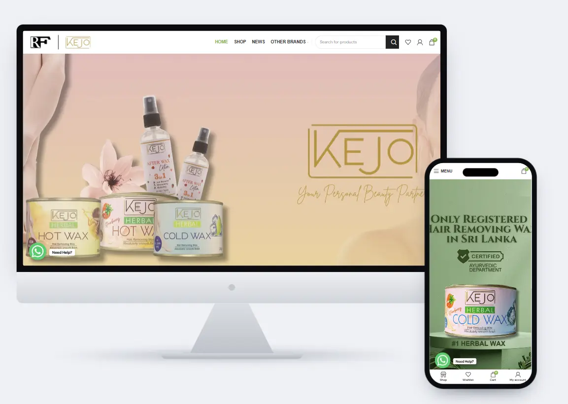 eCommerce Revamp | Kejo Personal Care (Sri Lanka) Case Study