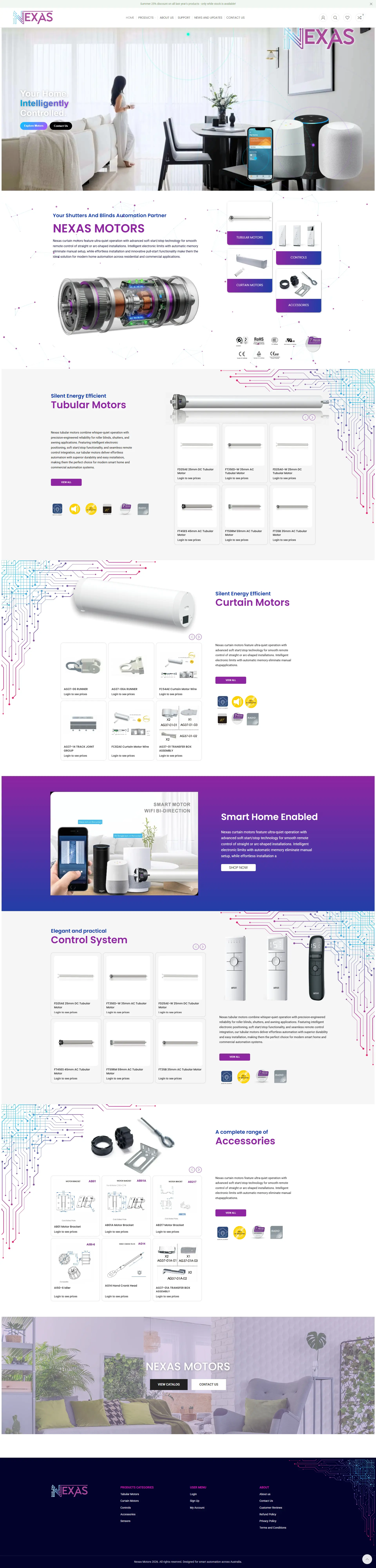 B2B Motorisation Store | Nexas Motors Smart-Home (Australia) Case Study