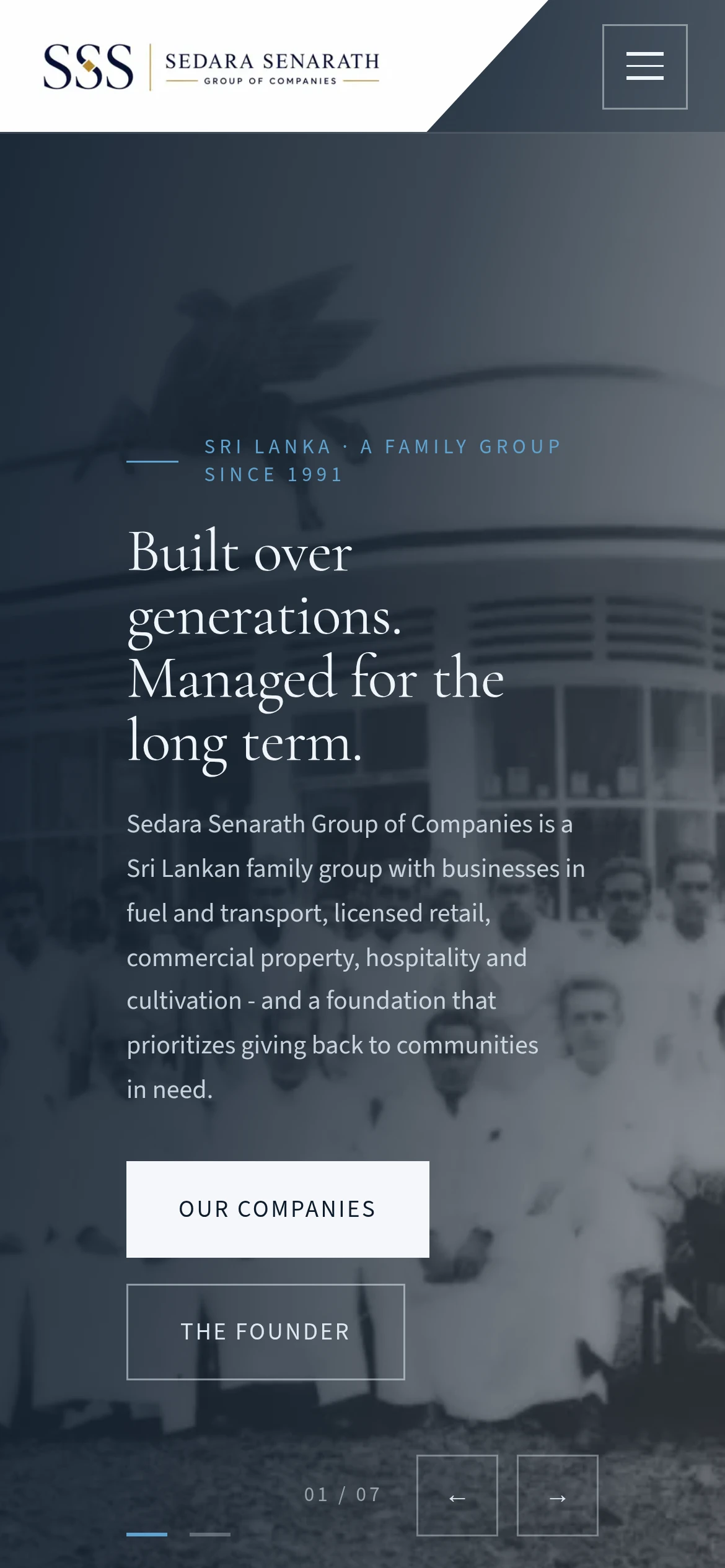 Corporate Group Website | Sedara Senarath Group of Companies