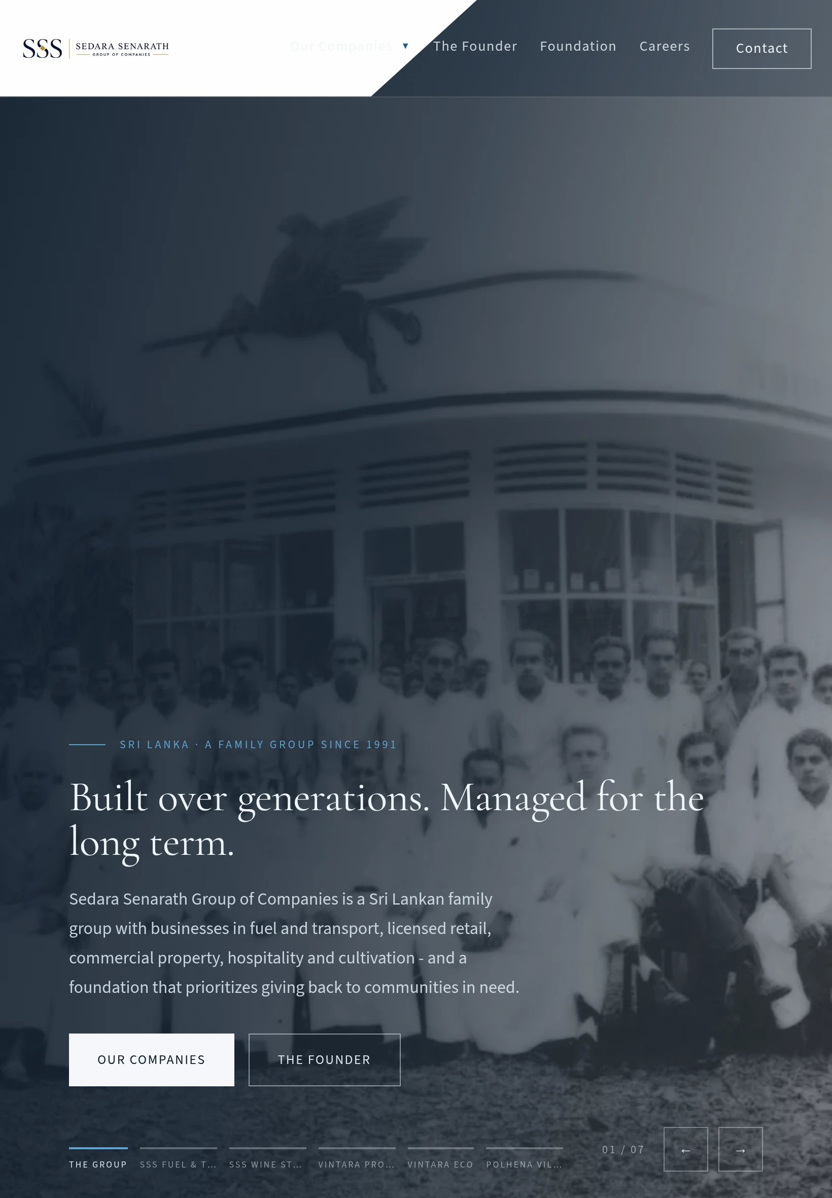 Corporate Group Website | Sedara Senarath Group of Companies