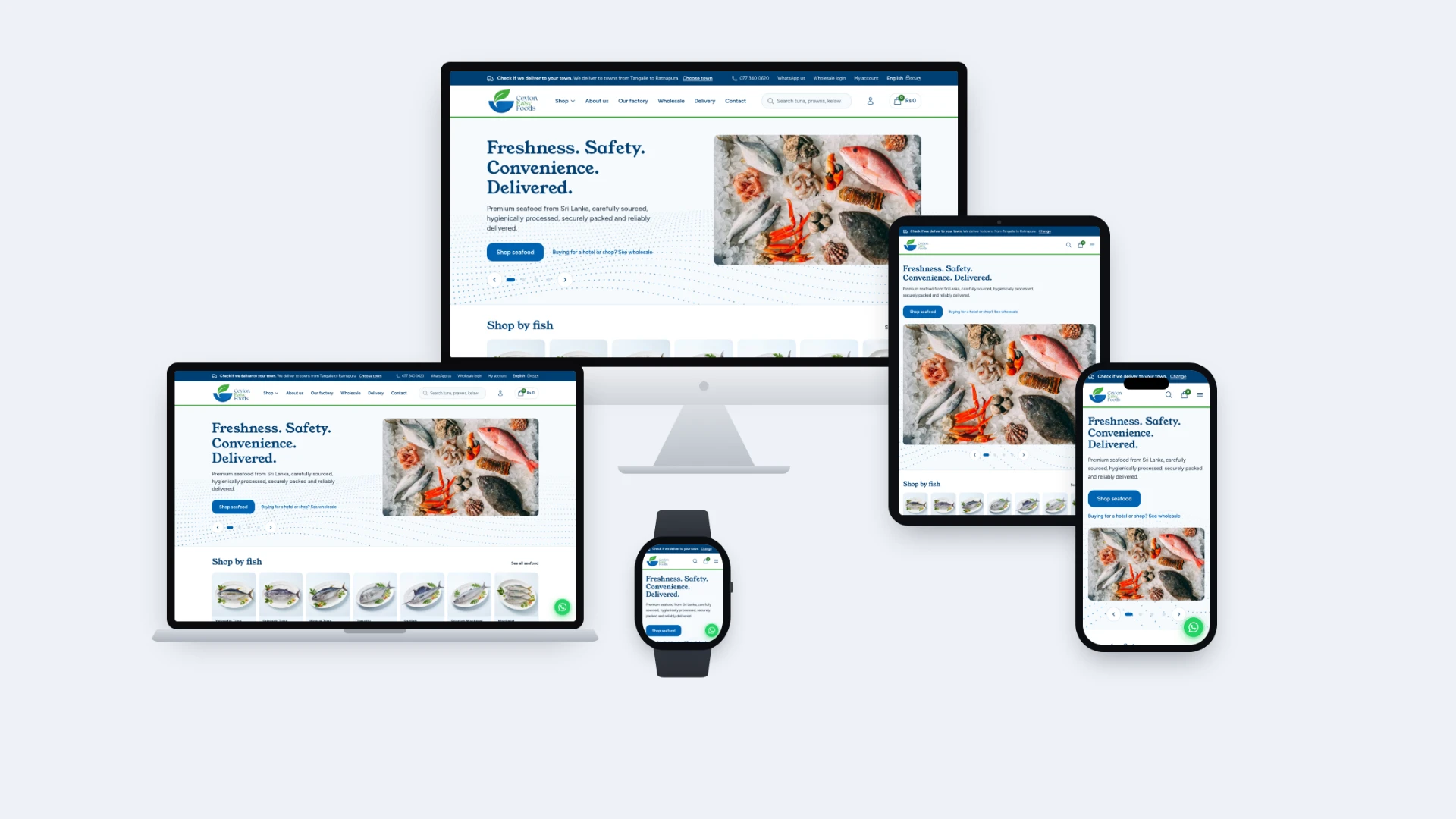 Seafood eCommerce Website | Ceylon Easy Foods